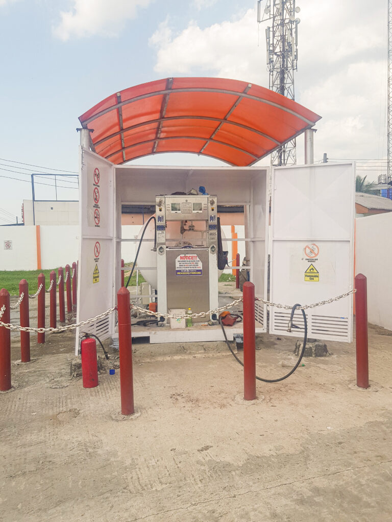 A Hydropet gas refill station